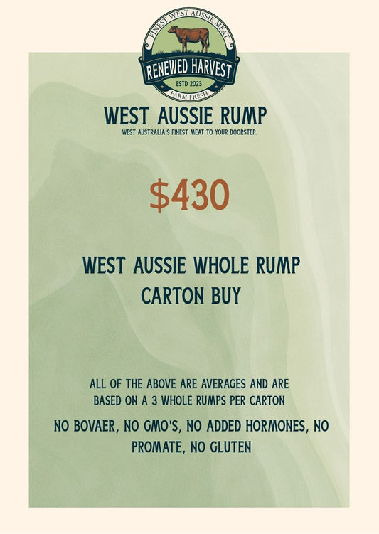 West Aussie Whole Rump Carton Buy