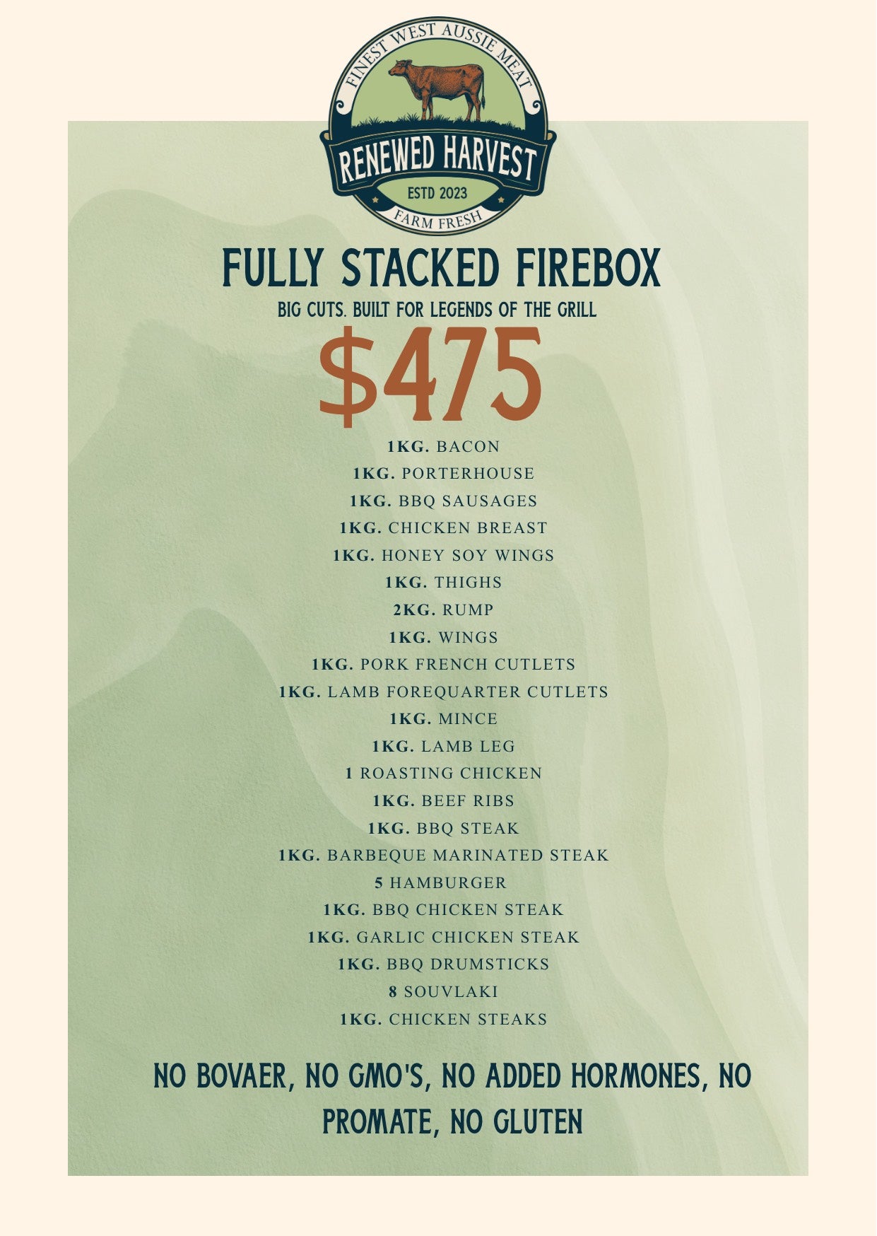 FULLY STACKED FIREBOX